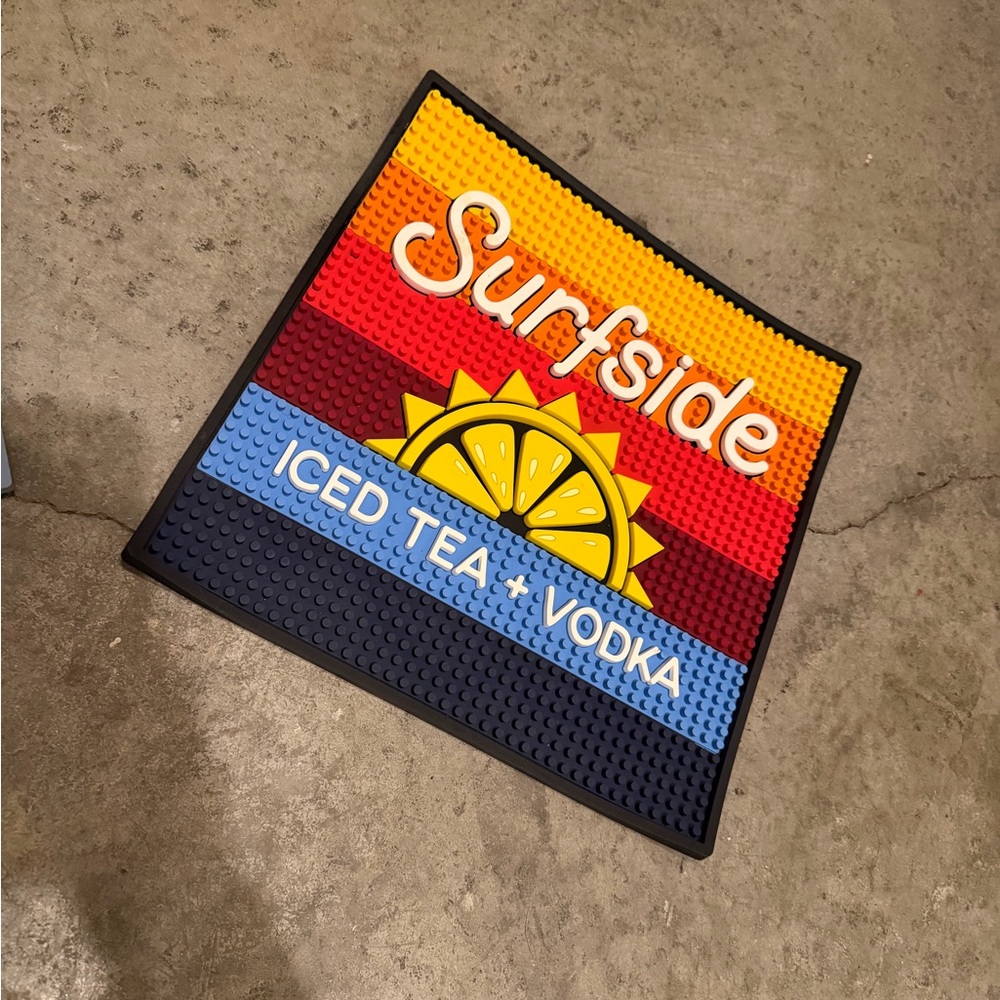 Surfside Iced Tea + Vodka Bar Mat - Multicolor